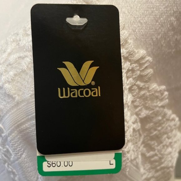 Wacaol  Lingerie White with Lace Slip Chemise Size Large, New With Tags - Picture 4 of 4